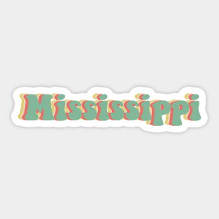 Mississippi 70's Sticker